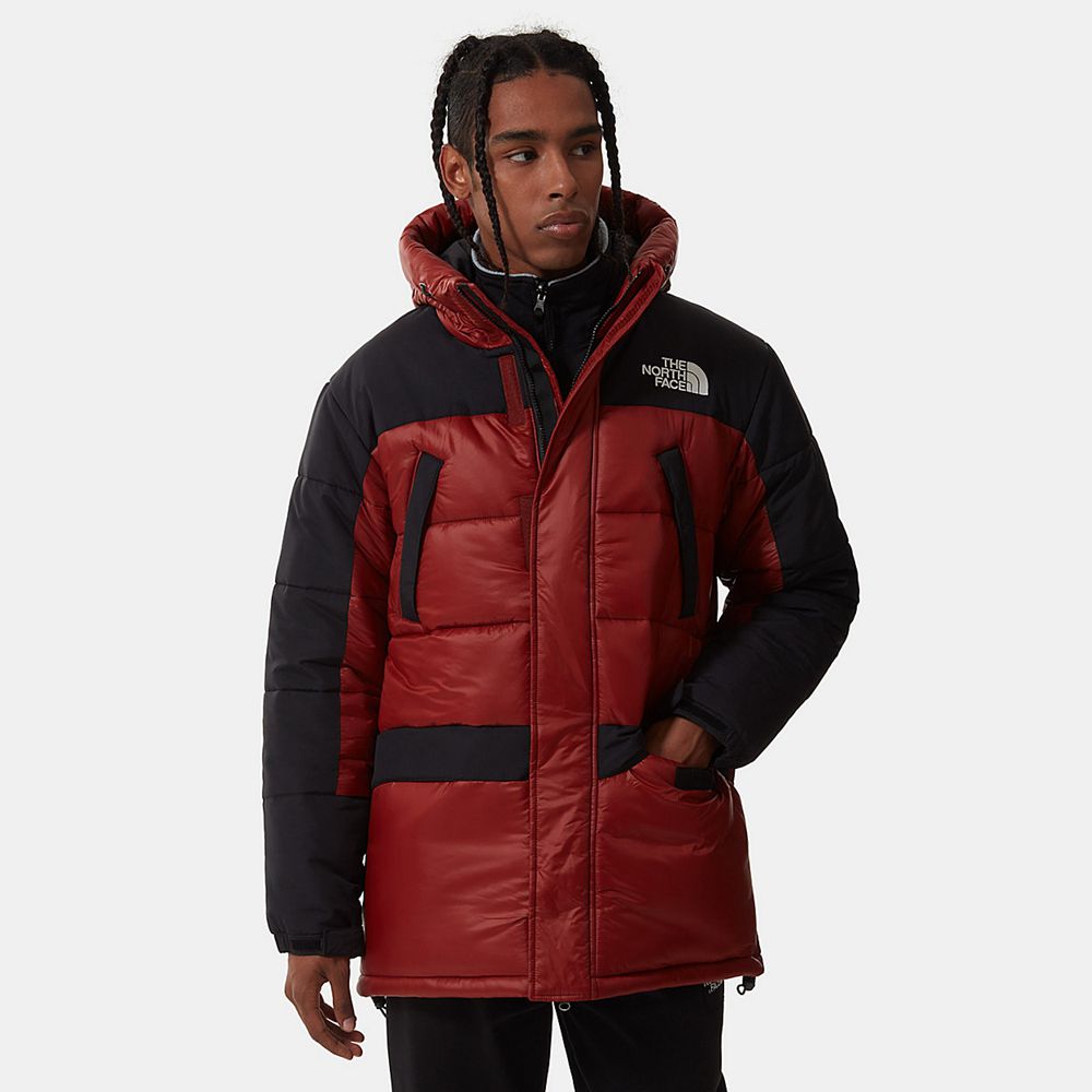 The North Face Parka Mens Australia - The North Face Himalayan Insulated Red (GJH-249635)